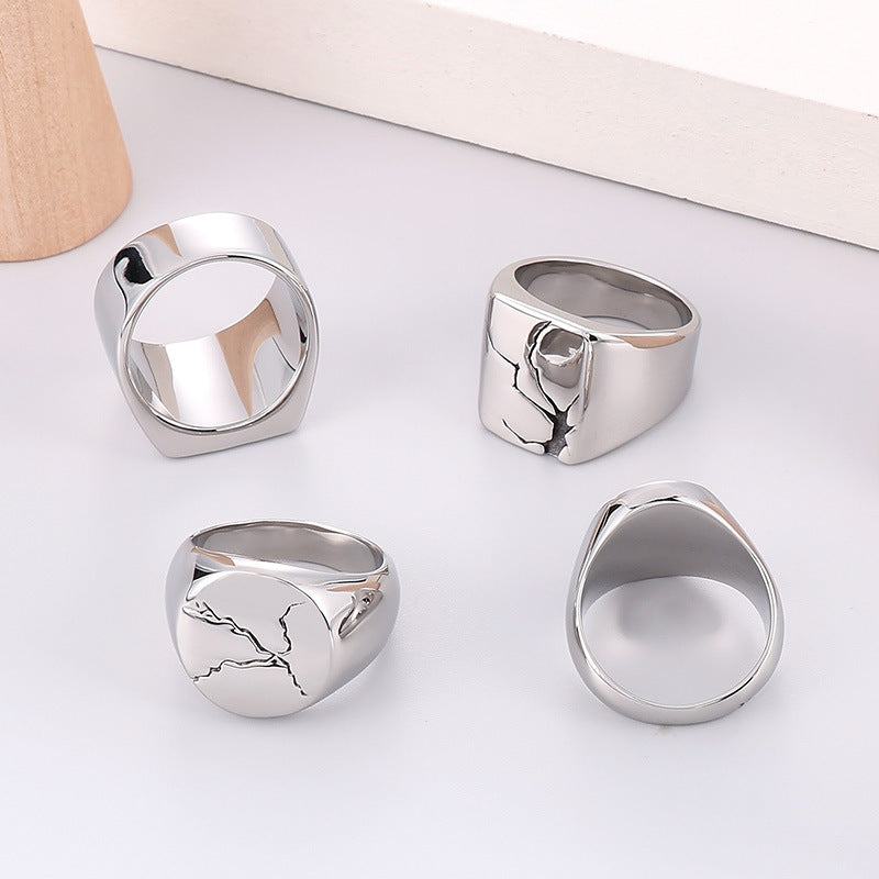 Men's Cracked Ring