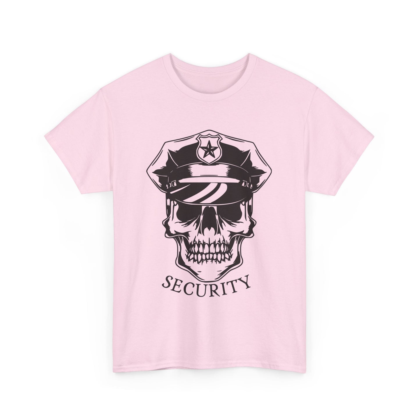 Security Skull. Heavy Cotton T-Shirt