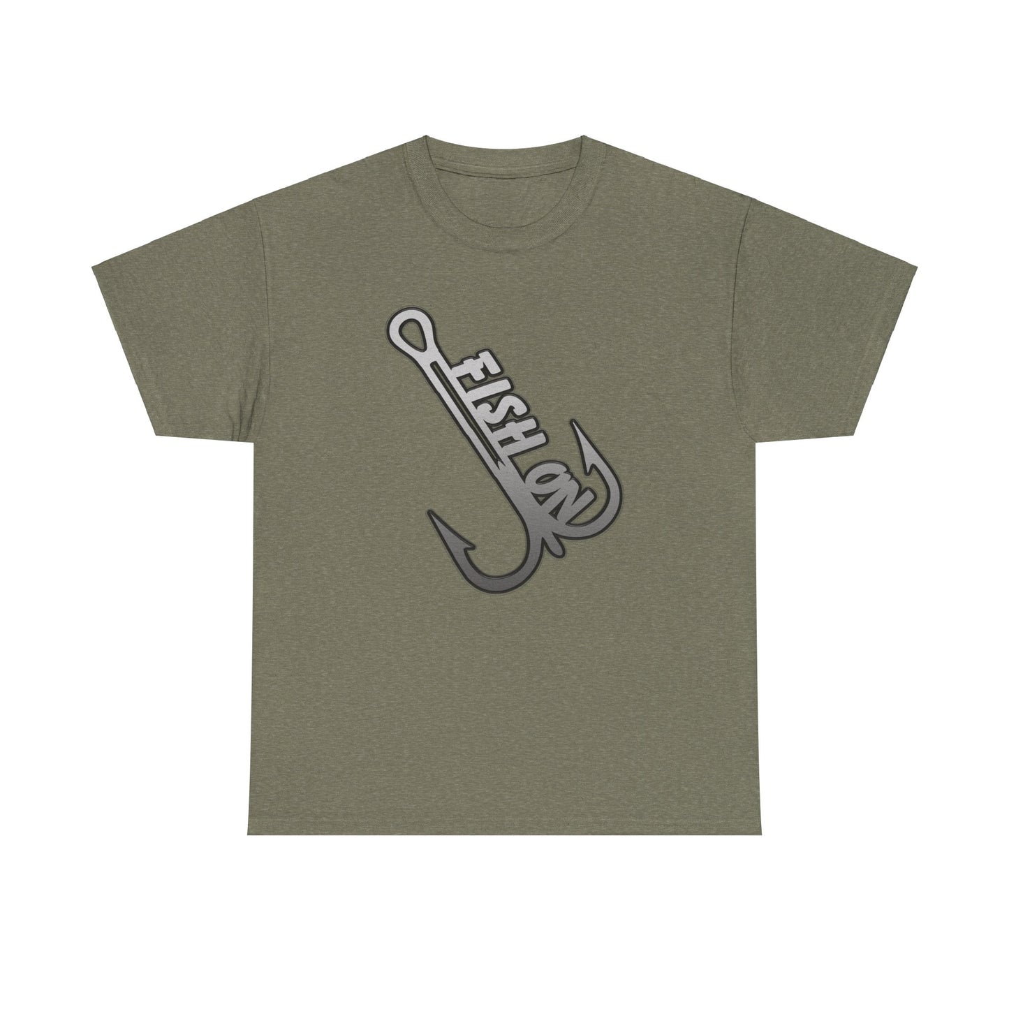 Fish on treble hook, Heavy Cotton T-Shirt