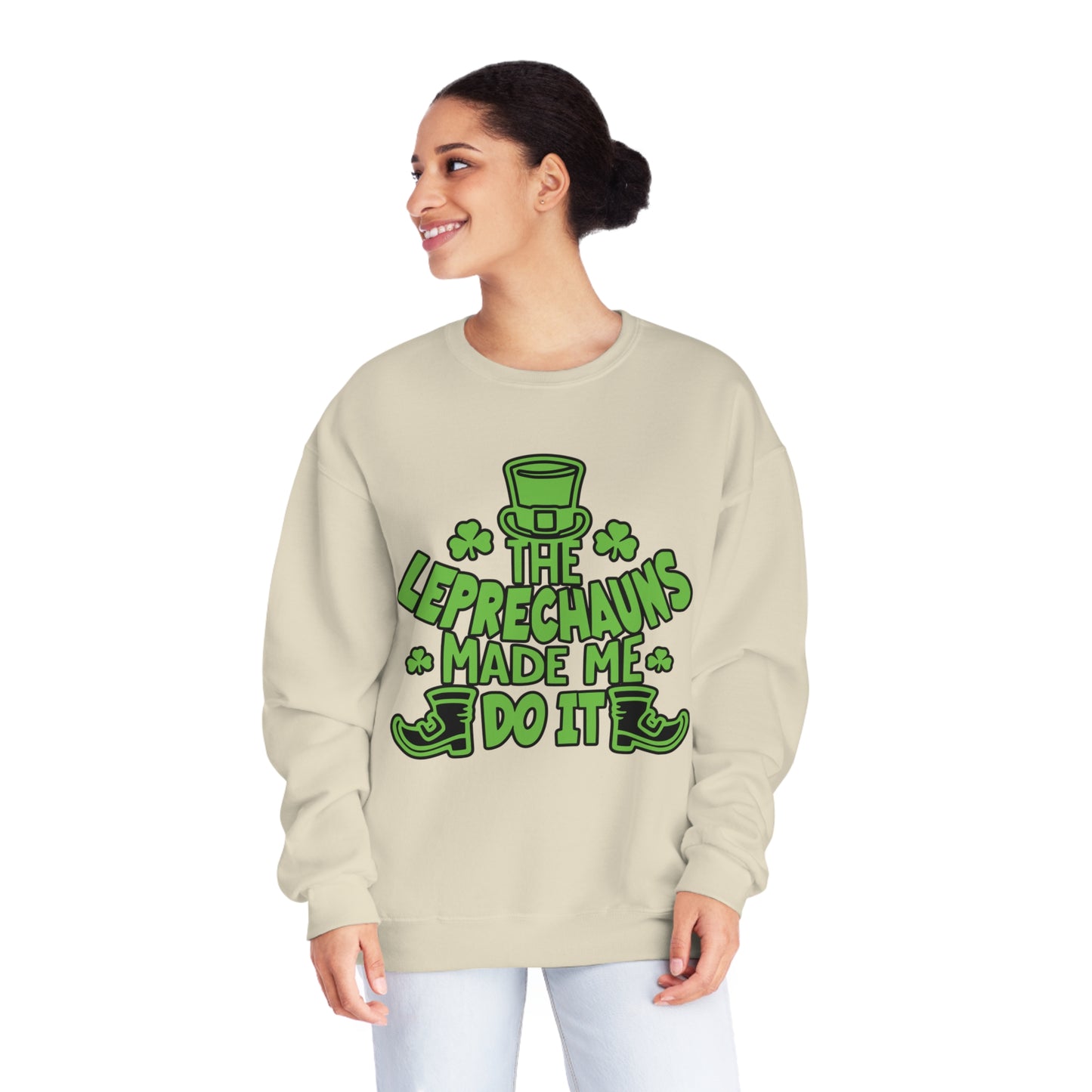 The Leprechauns Made Me Do it.., Unisex NuBlend® Crewneck Sweatshirt