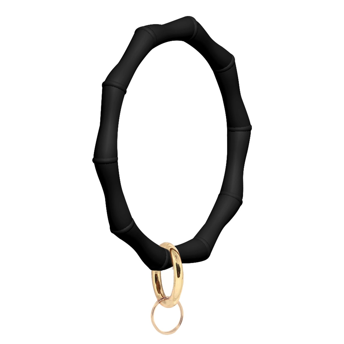 Silicone Bamboo Bracelet Keychain