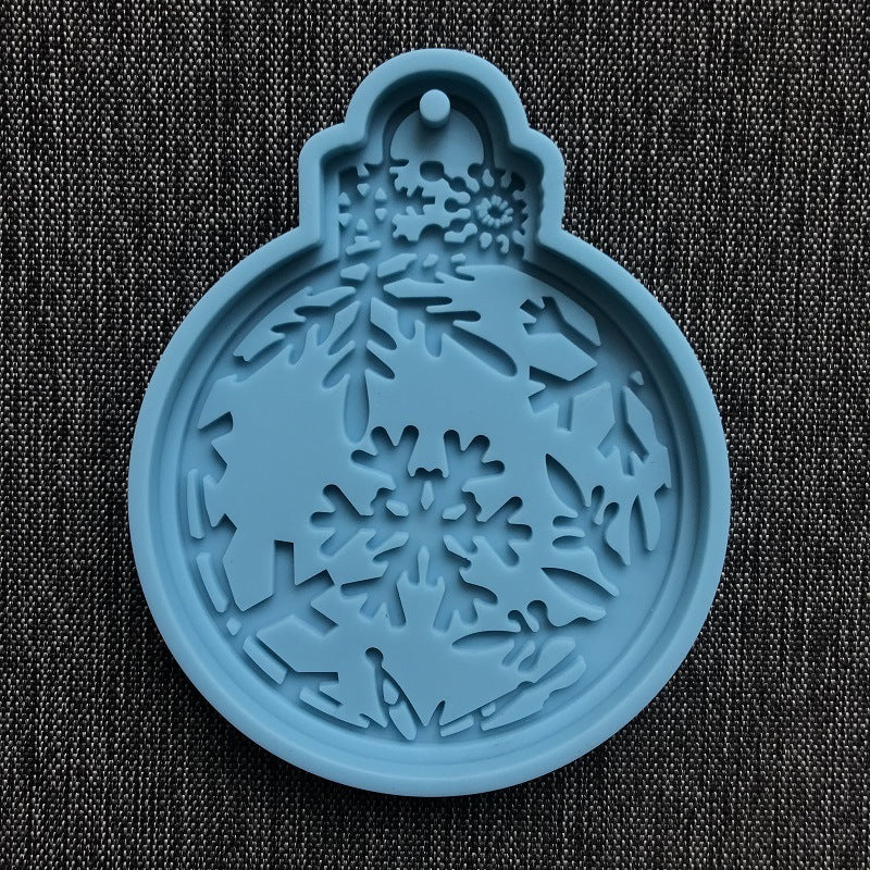 Christmas Round Shape Decoration Silicone Mold