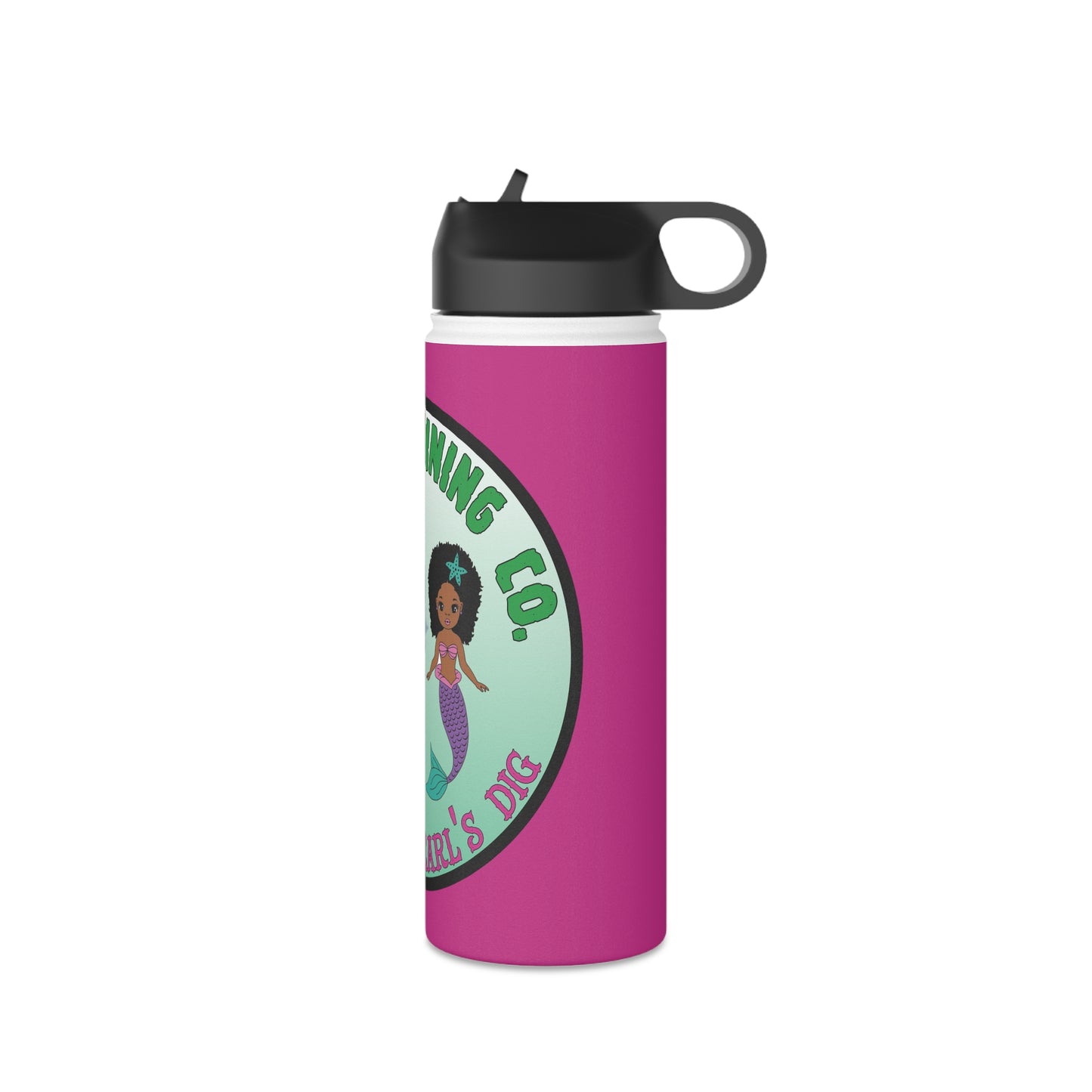 Oregon Mining Co. Mermaid Pearl's Dig. Stainless Steel Water Bottle