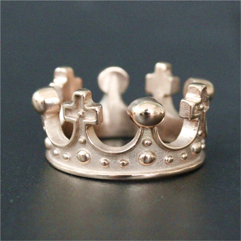 Stainless Steel Crown Ring