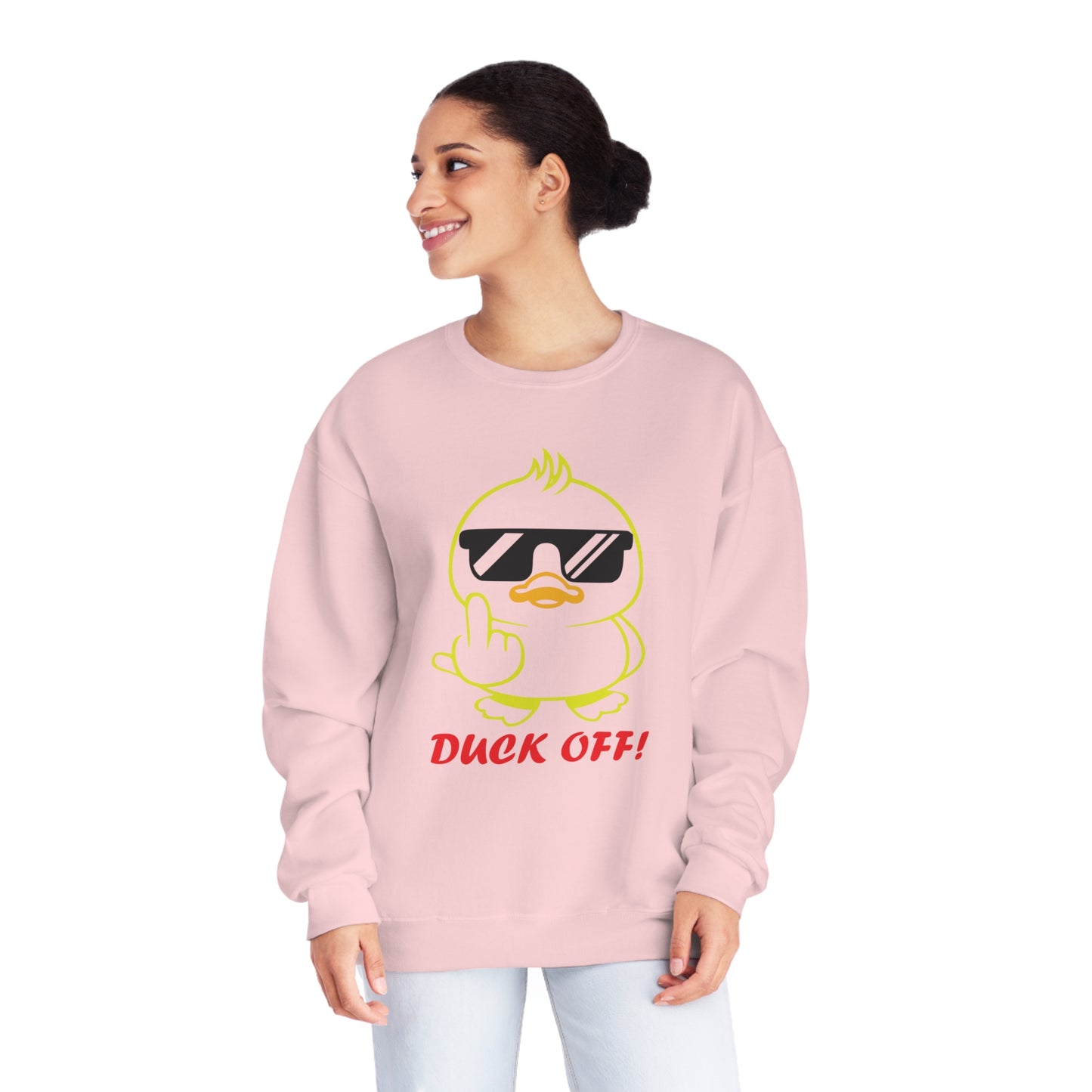 Duck Off, Unisex NuBlend® Crewneck Sweatshirt