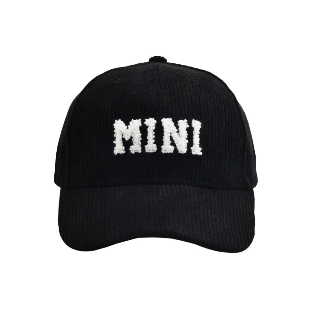 MAMA Parent-child Embroidered Corduroy Baseball Cap