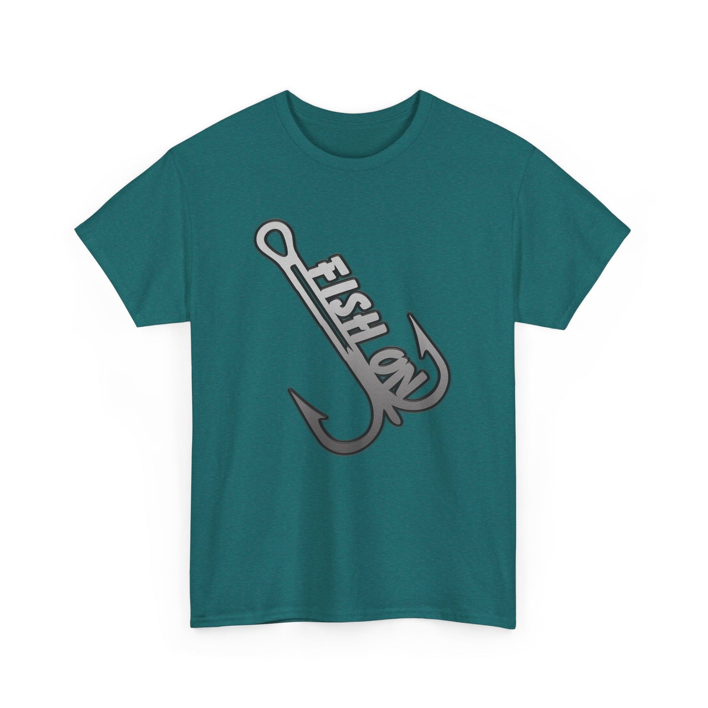 Fish on treble hook, Heavy Cotton T-Shirt