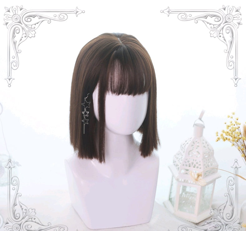 Lolita shoulder straight wig