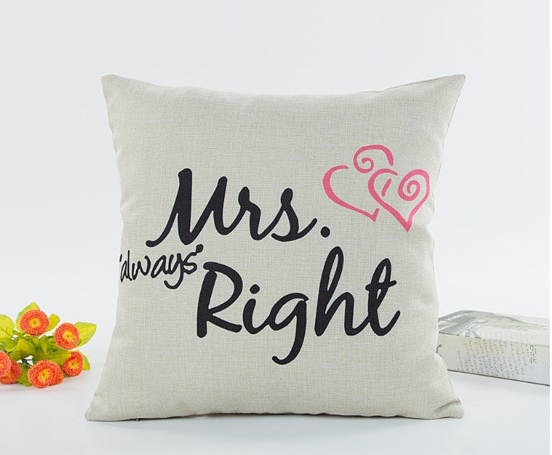 Couples pillowcase