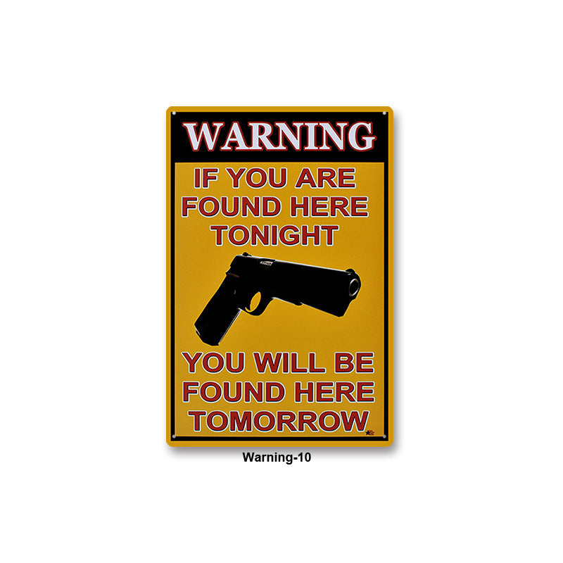 Warning Signs Wall Decoration