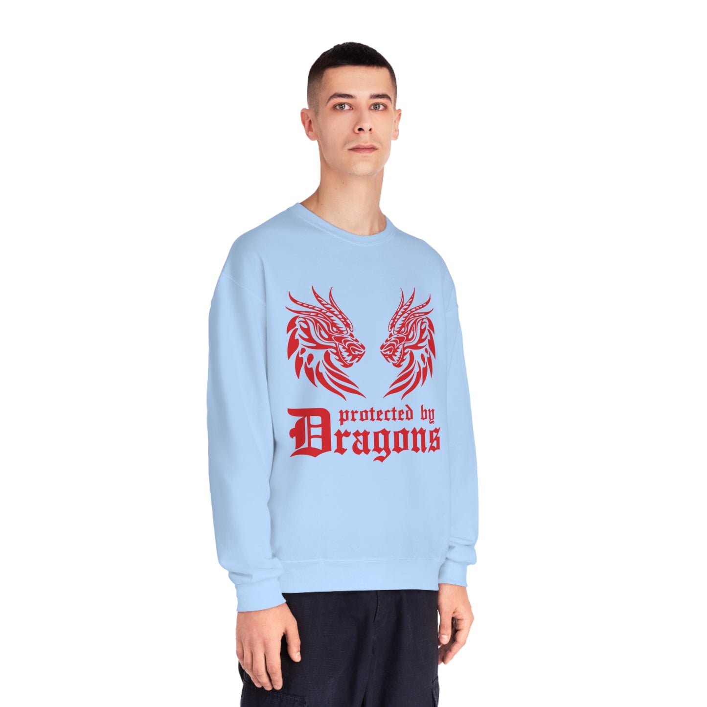 Protected by Dragons, Unisex NuBlend® Crewneck Sweatshirt