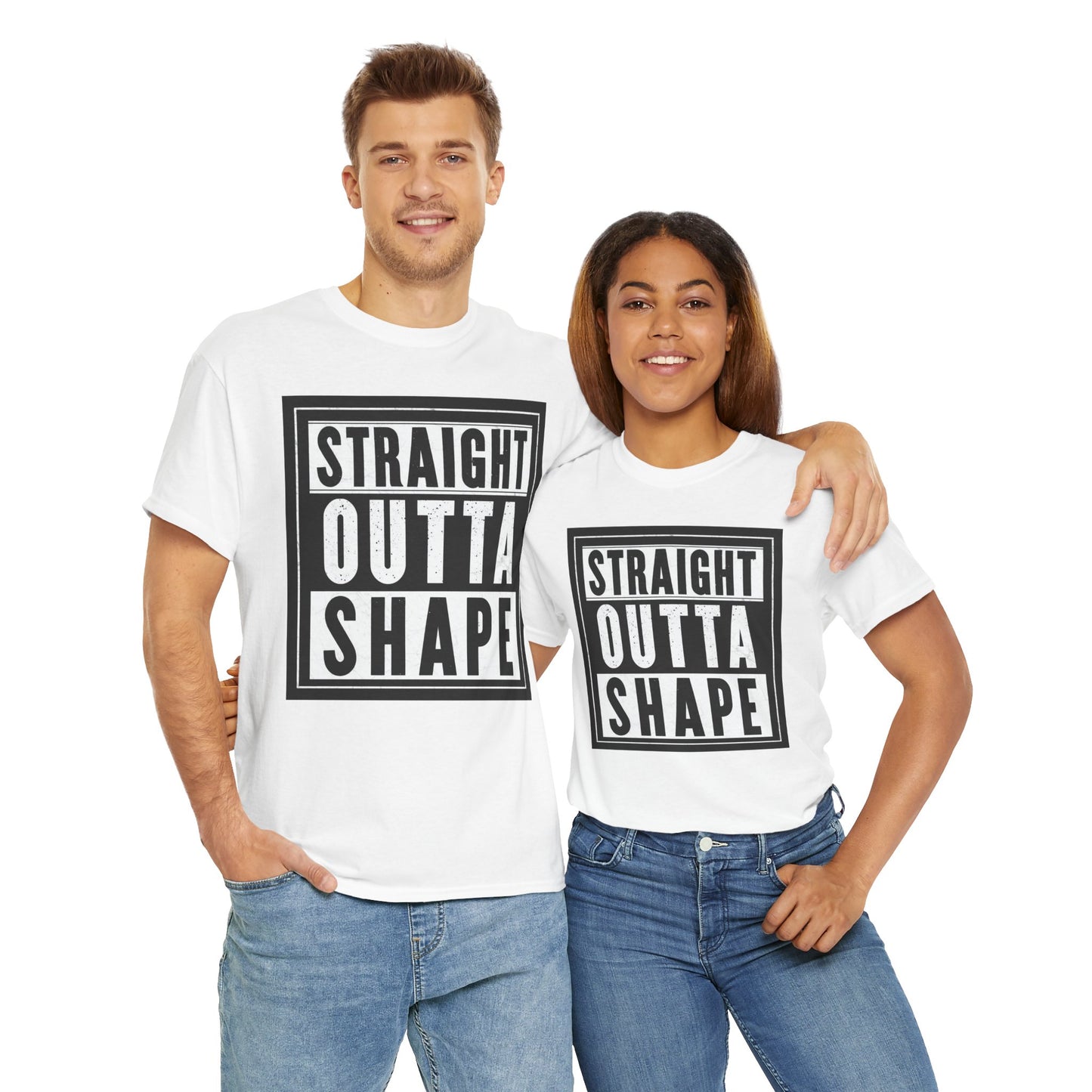 Straight Outta Shape. Heavy Cotton T-Shirt