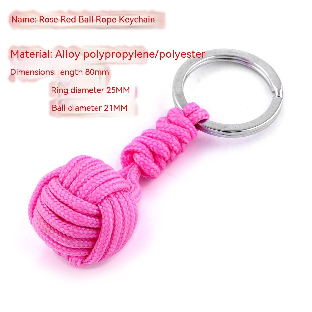 Monkeys Fist Ball Rope Keychain