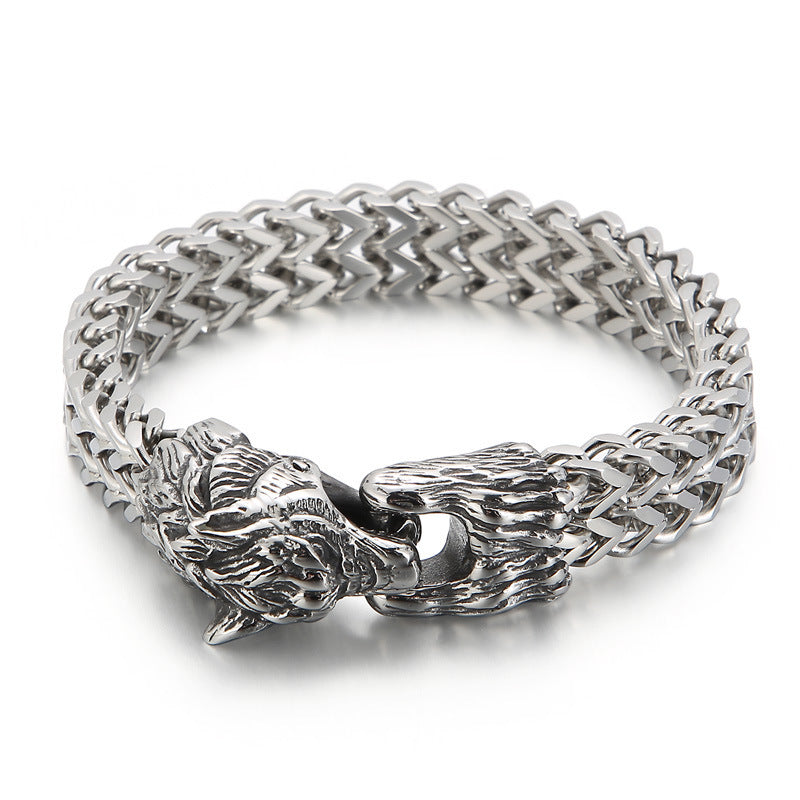 Awesome Wolf Stainless Steel Bracelet