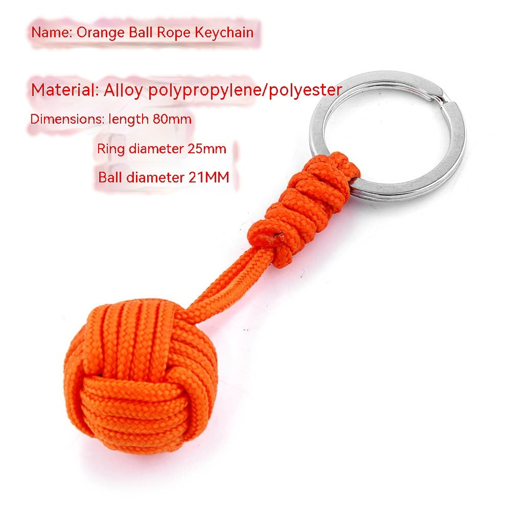 Monkeys Fist Ball Rope Keychain