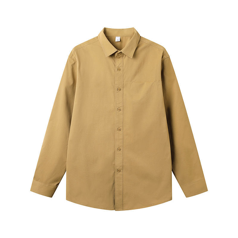 Autumn Solid Color Long Sleeve Shirt