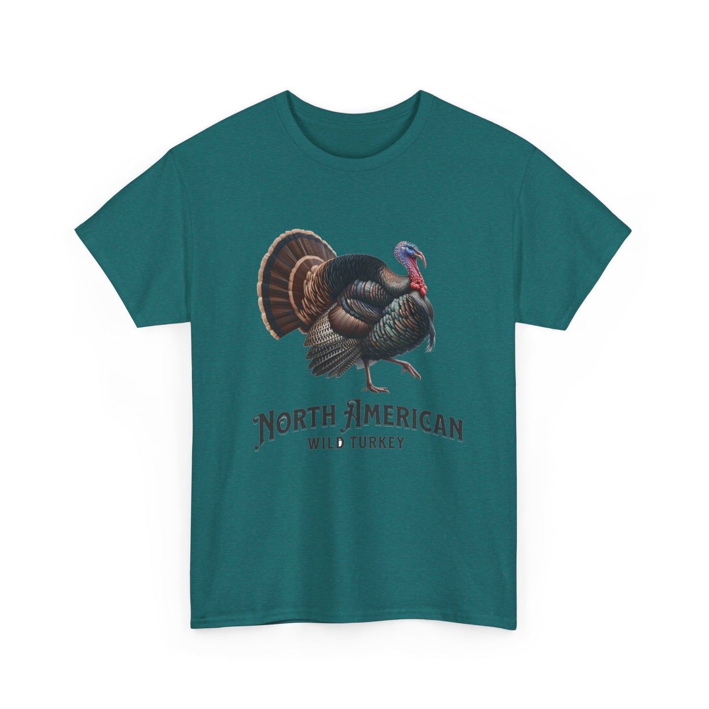 North American Wild Turkey. Heavy Cotton T-Shirt