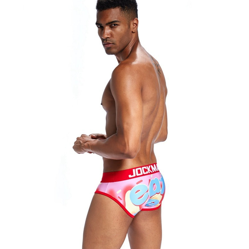 Men's Low Waist Printed Briefs