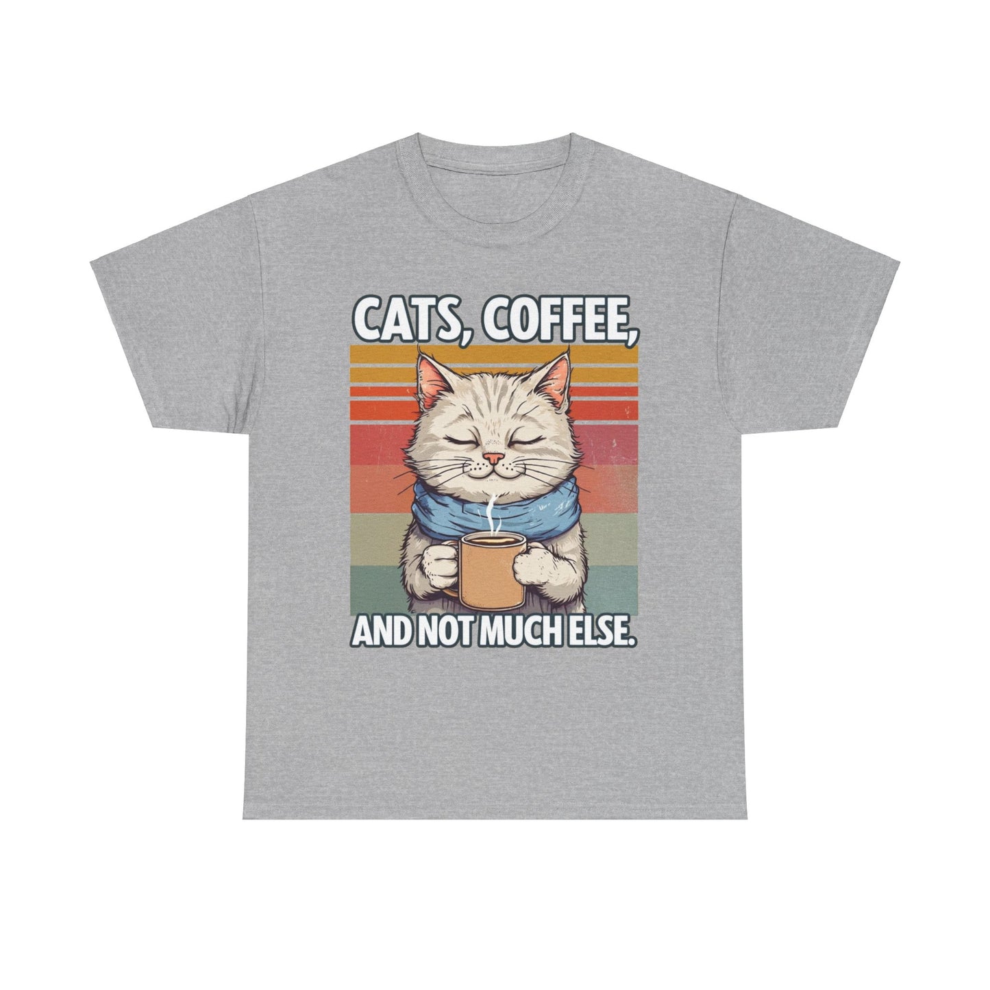 Cats, Coffee and not much else. Heavy Cotton T-Shirt