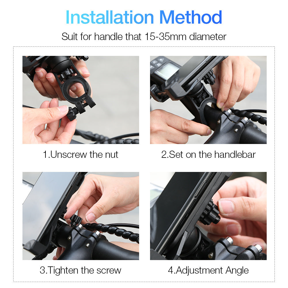 Bicycle mobile phone bracket