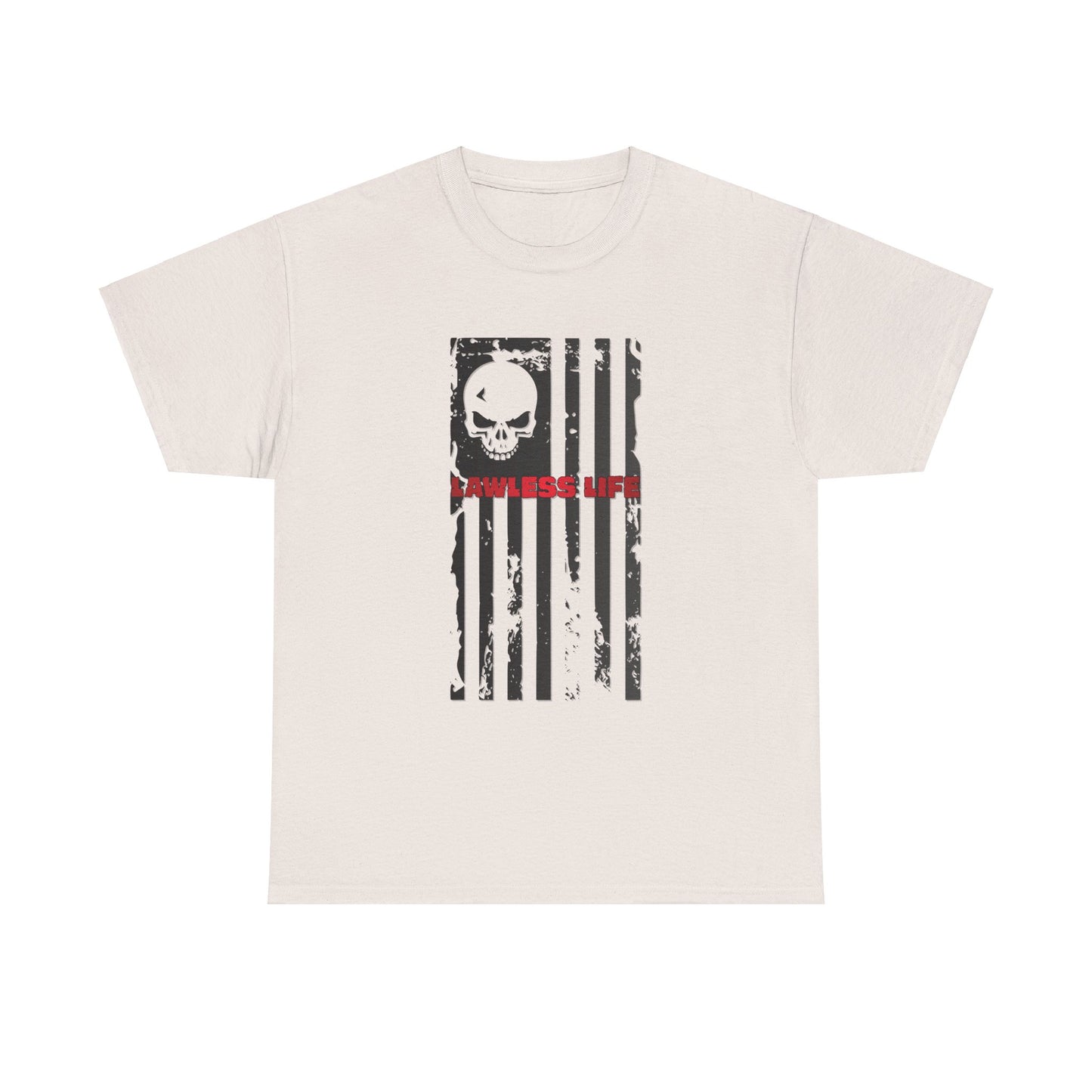 Lawless Life Flag. Heavy Cotton T-Shirt