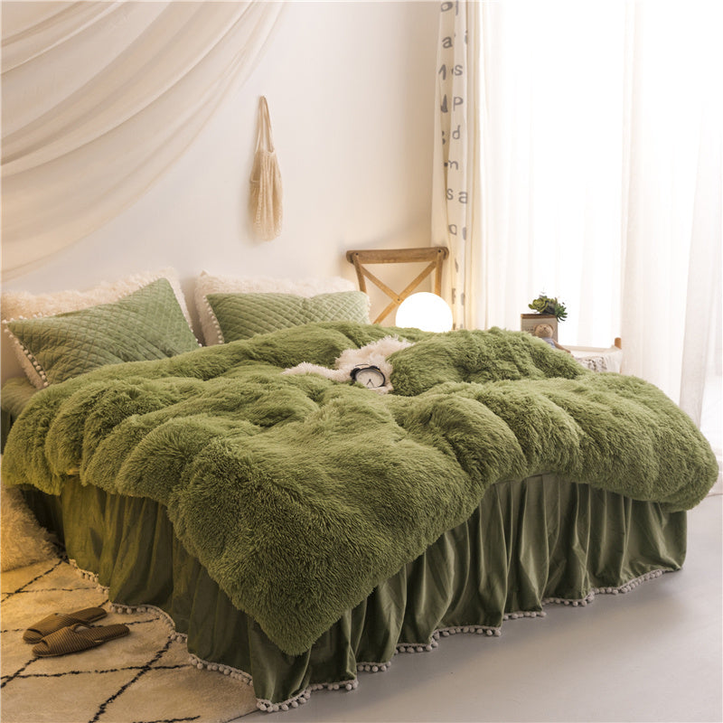 Korean mink velvet bedding set