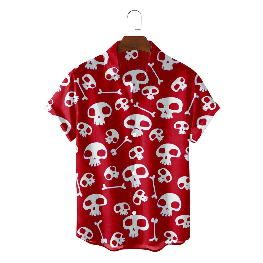 Men's Skull Hawaiian Shirt