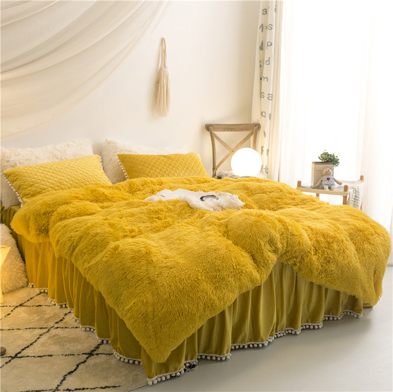 Korean mink velvet bedding set