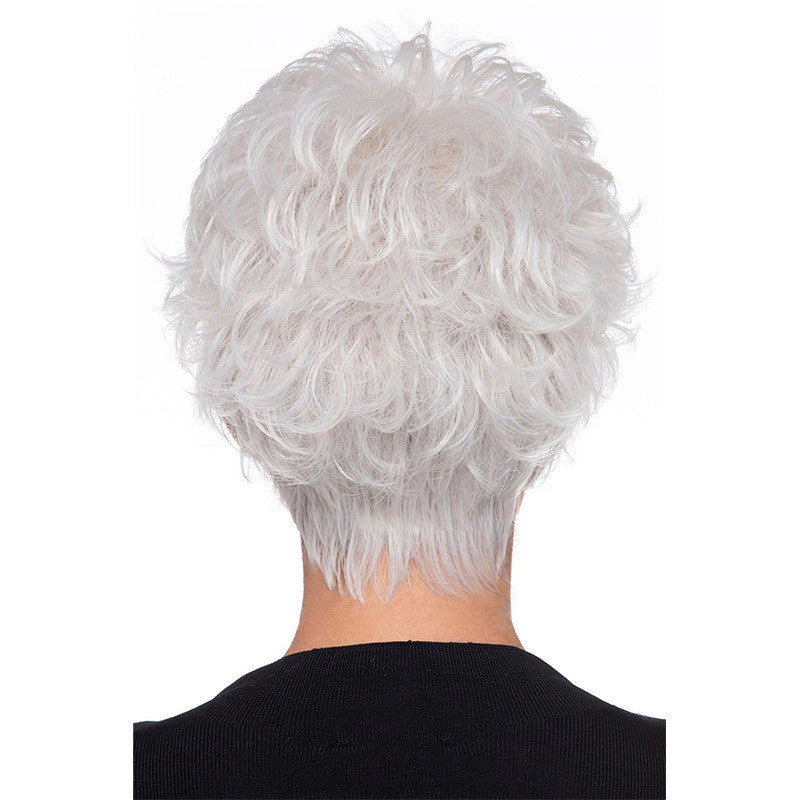 White Chemical Fiber High Temperature Silk Wig