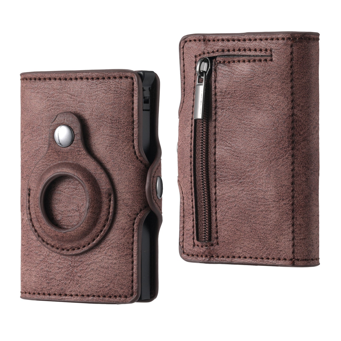 Men's Tracker Card Clamp Metal Card Holder Wallet