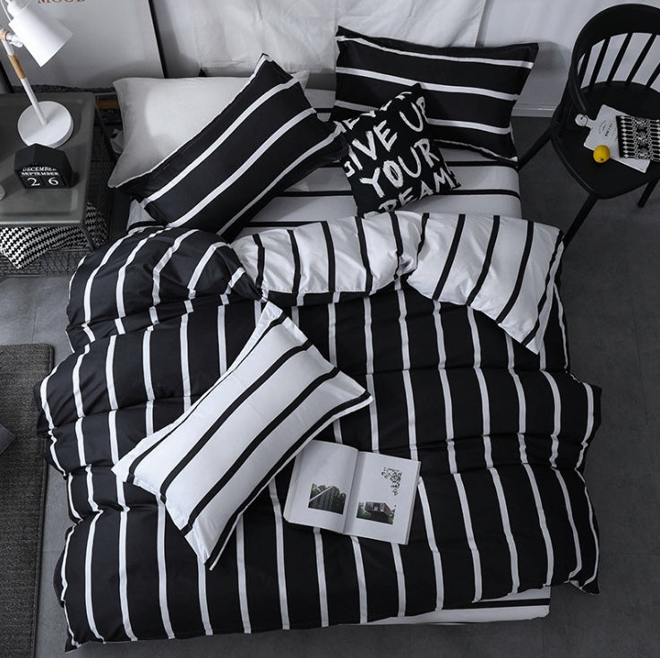 Trendy three-piece bedding set