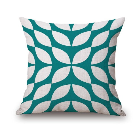 Geometric print cushion cover