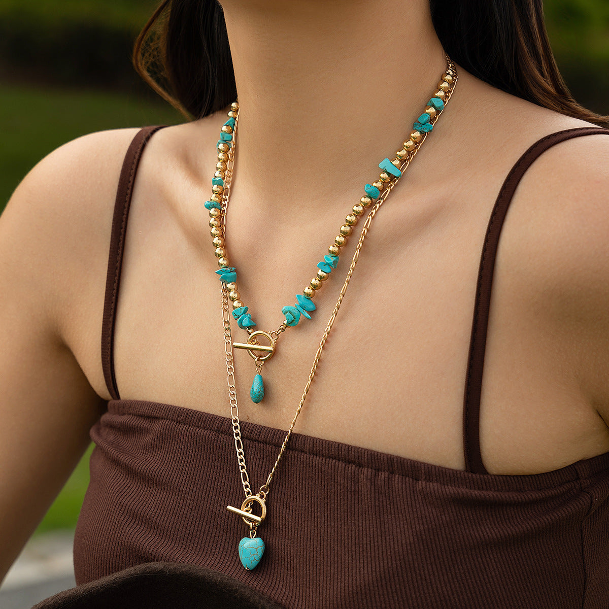 Turquoise Necklace Suit