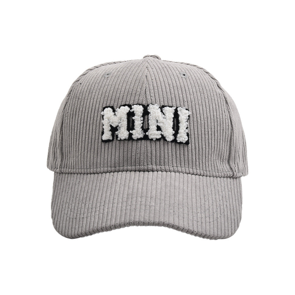 MAMA Parent-child Embroidered Corduroy Baseball Cap