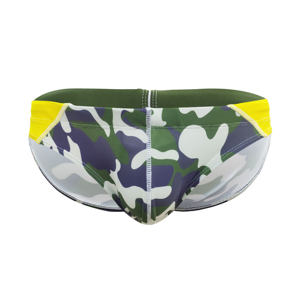 Men's sexy Camo Low Waist Swim Briefs