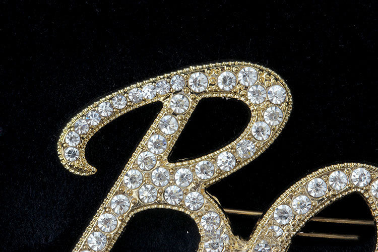 Diamond-studded Boss Brooch