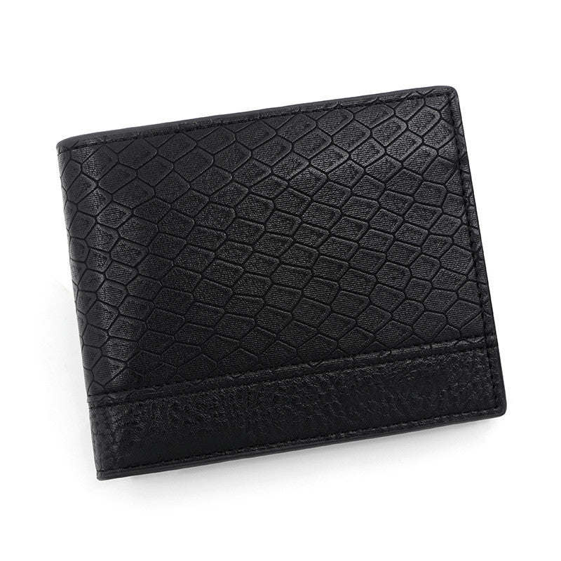 Large Capacity Embossed Snake Pattern Wallet