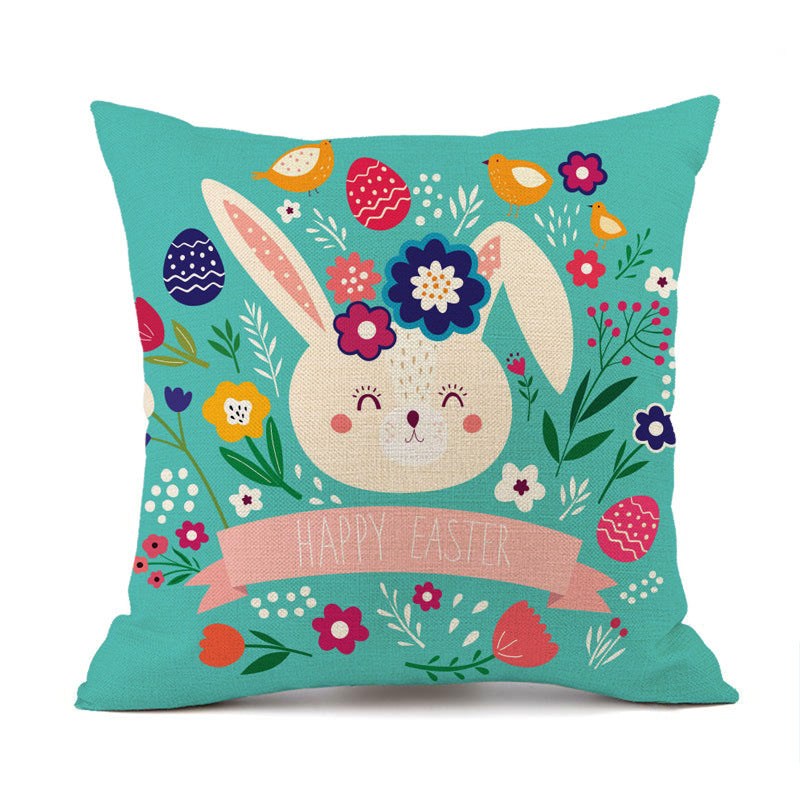 Easter Linen Cushion Case