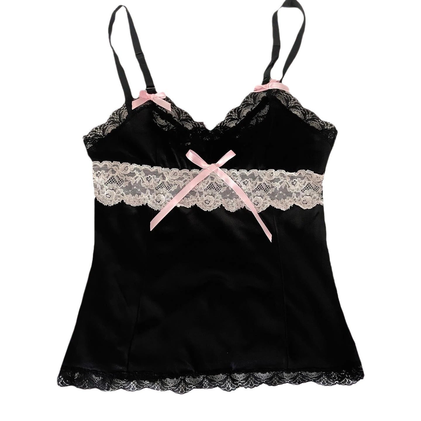 Hot Girl Summer Lace Midriff-baring Camisole Top