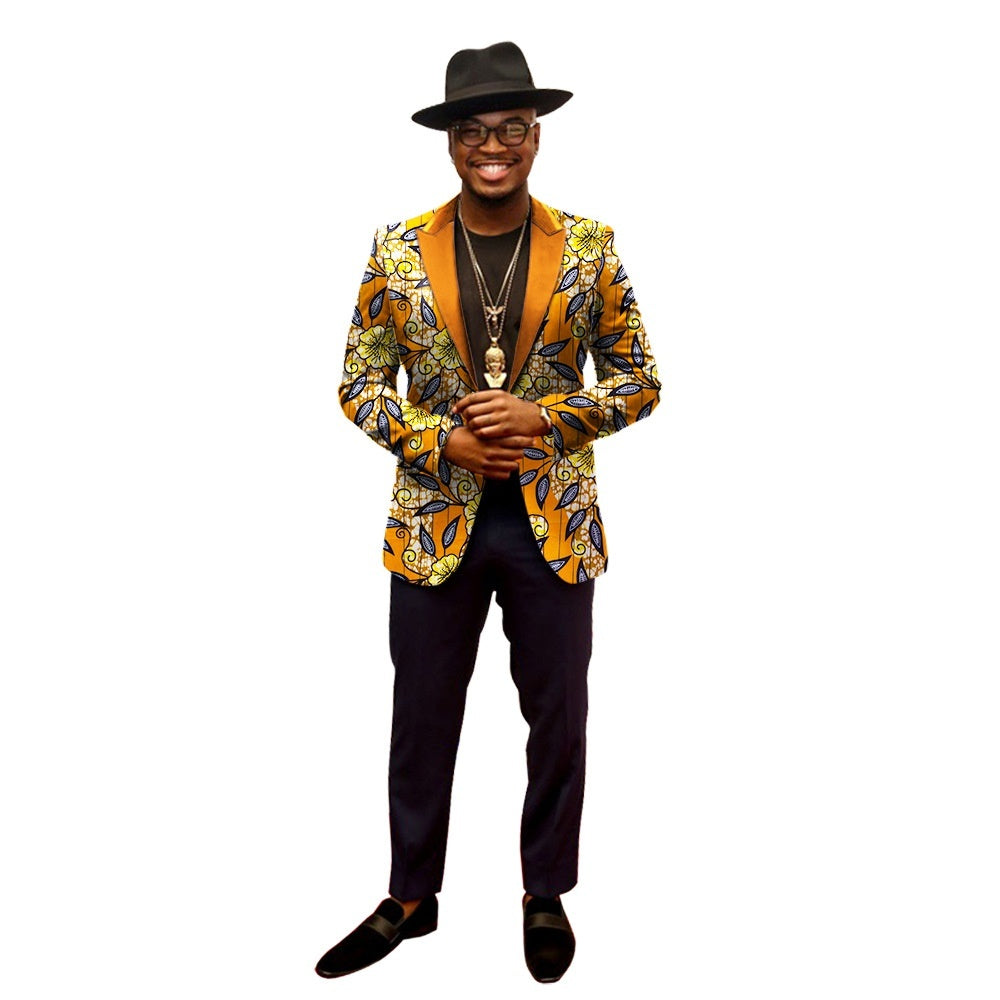 Printed Men's Suit Jacket