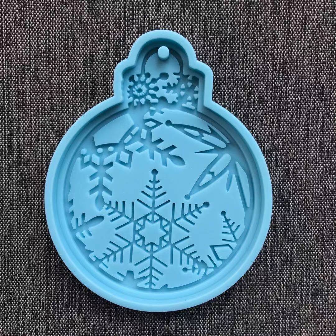 Christmas Round Shape Decoration Silicone Mold