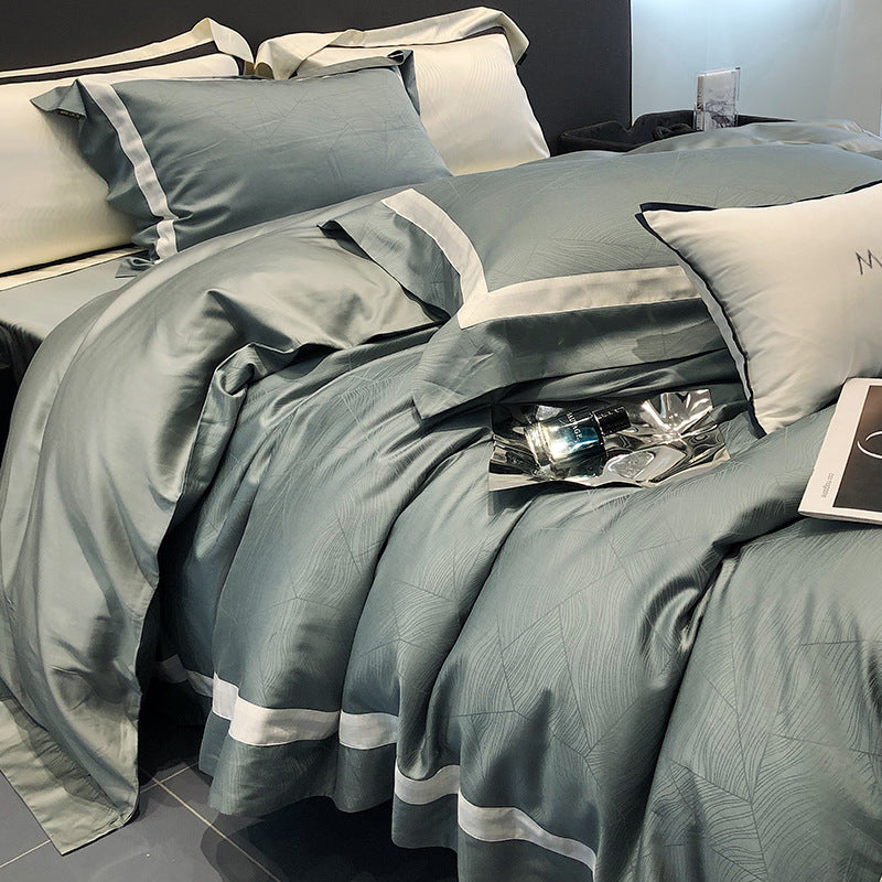 High-end Minimalist Four-piece Tencel Cotton Bedding Set