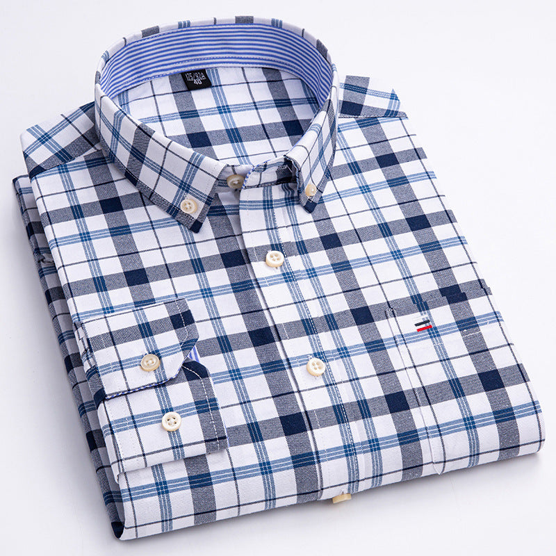 Men's Cotton Oxford Anti-wrinkle Casual Shirt