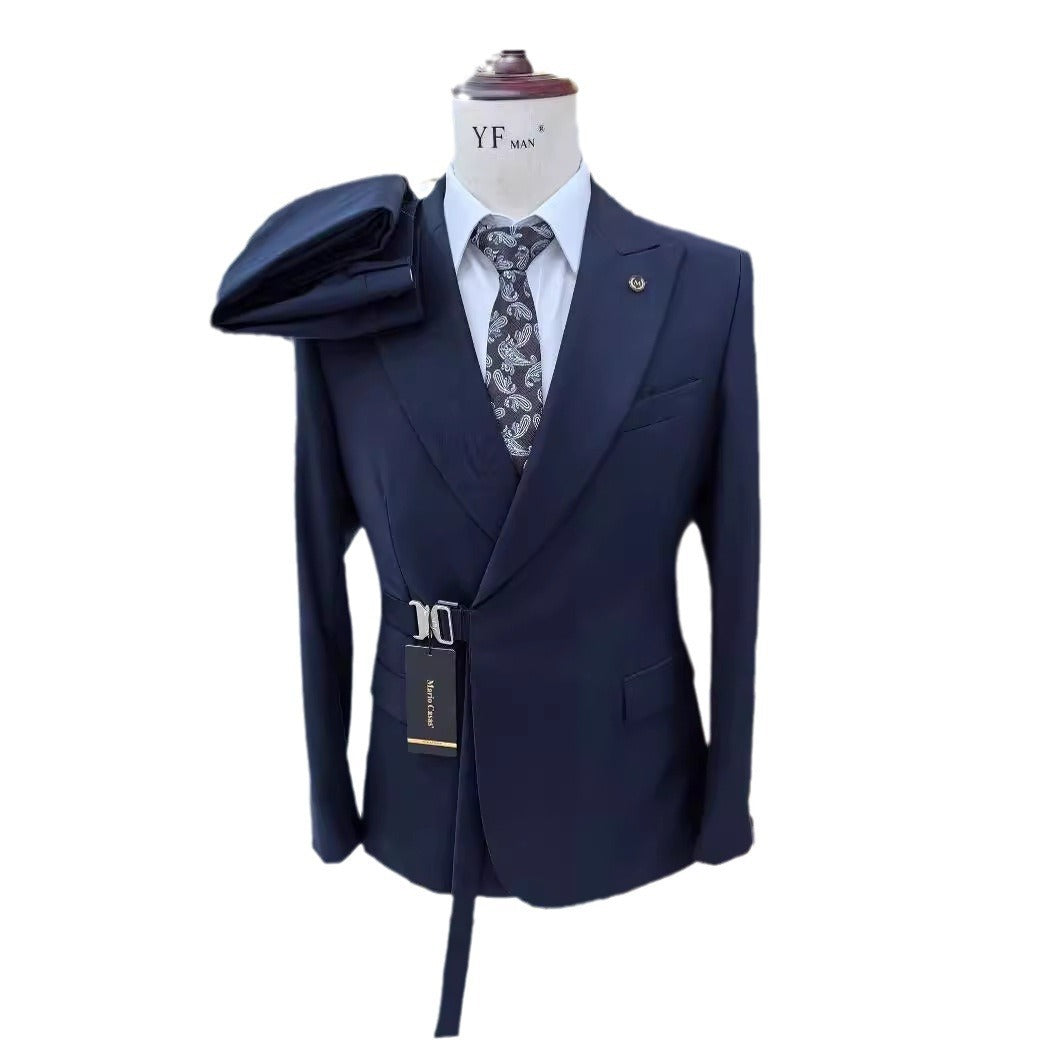 Handsome Man Series Wedding Casual Host Suit 2-piece Set