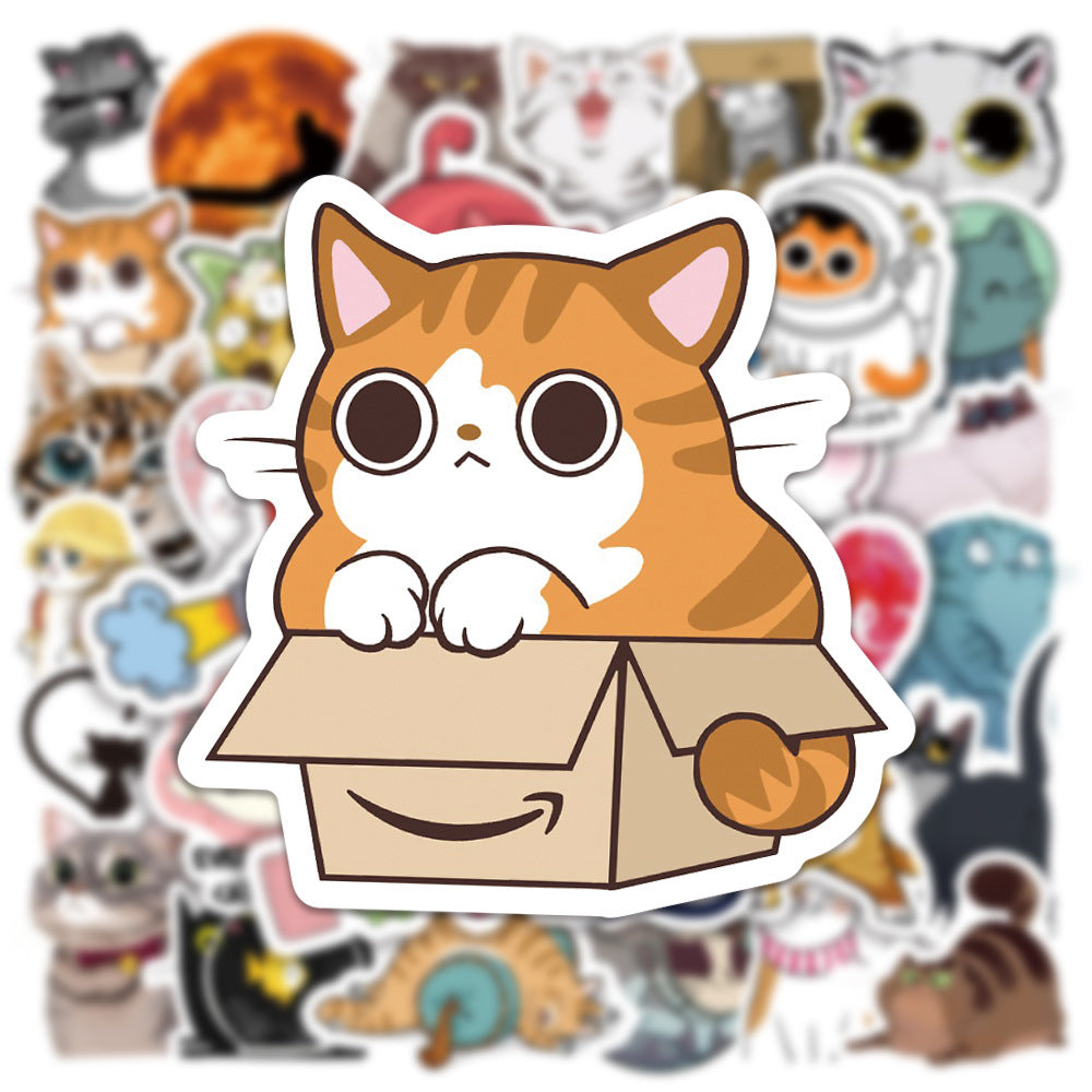 Cute Cat Waterproof Stickers