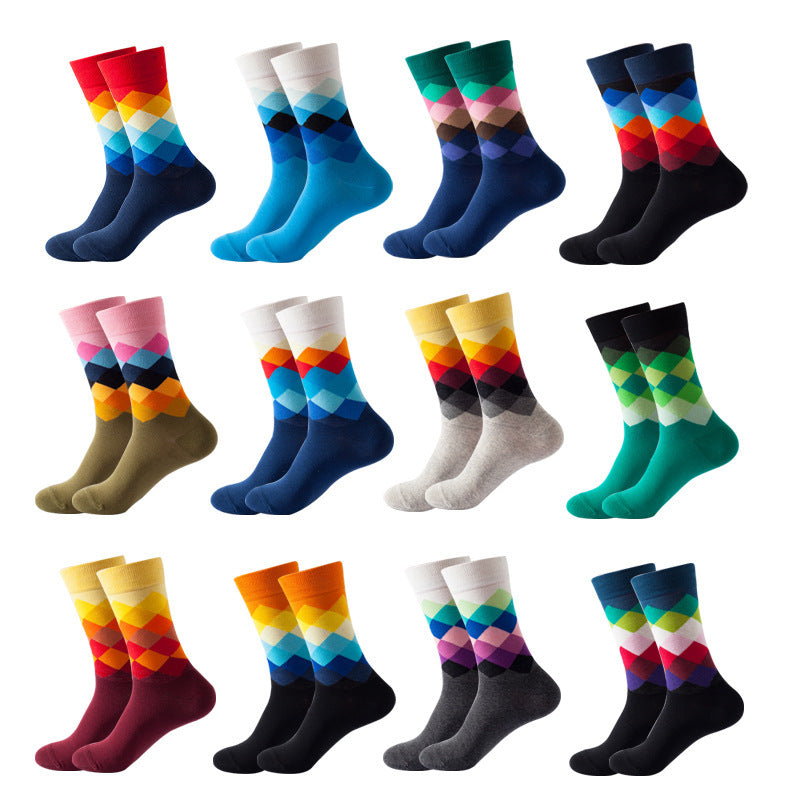 Mid Calf Fashion Trendy Socks