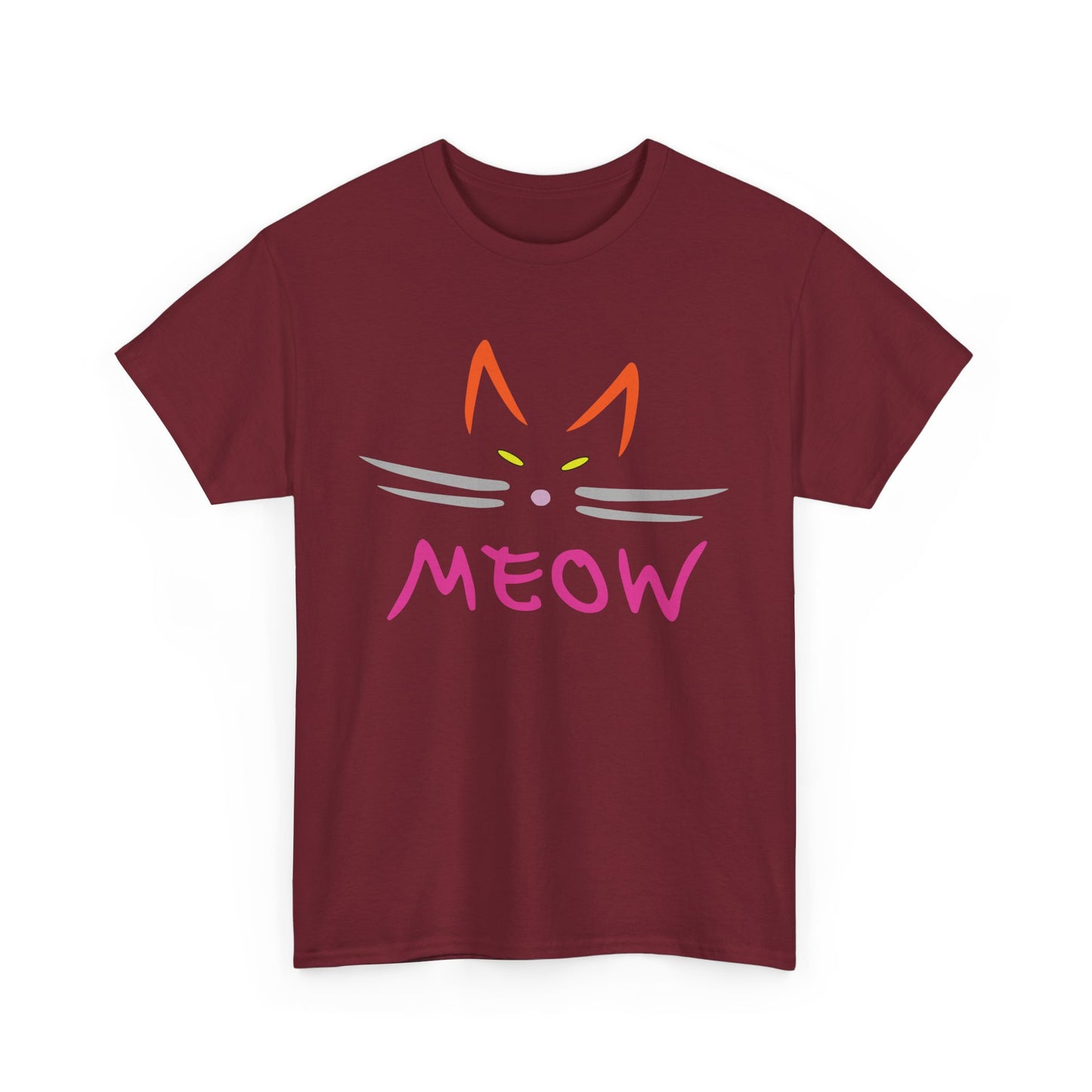 Meow. Heavy Cotton T-Shirt