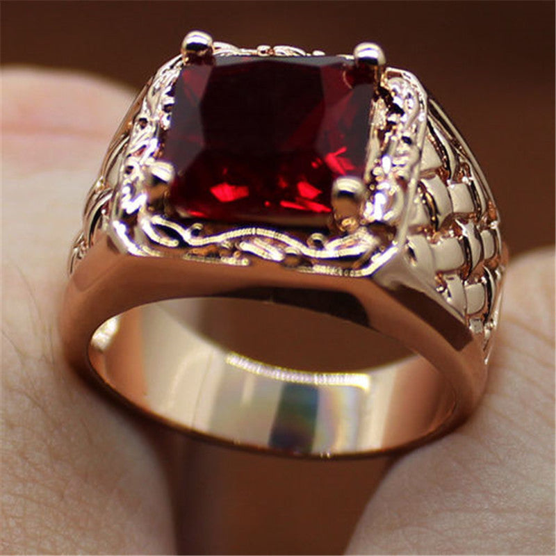 European 18k ruby ring