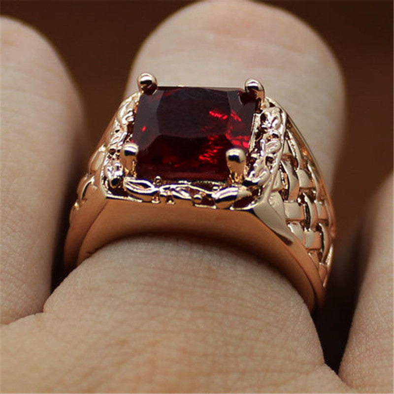 European 18k ruby ring