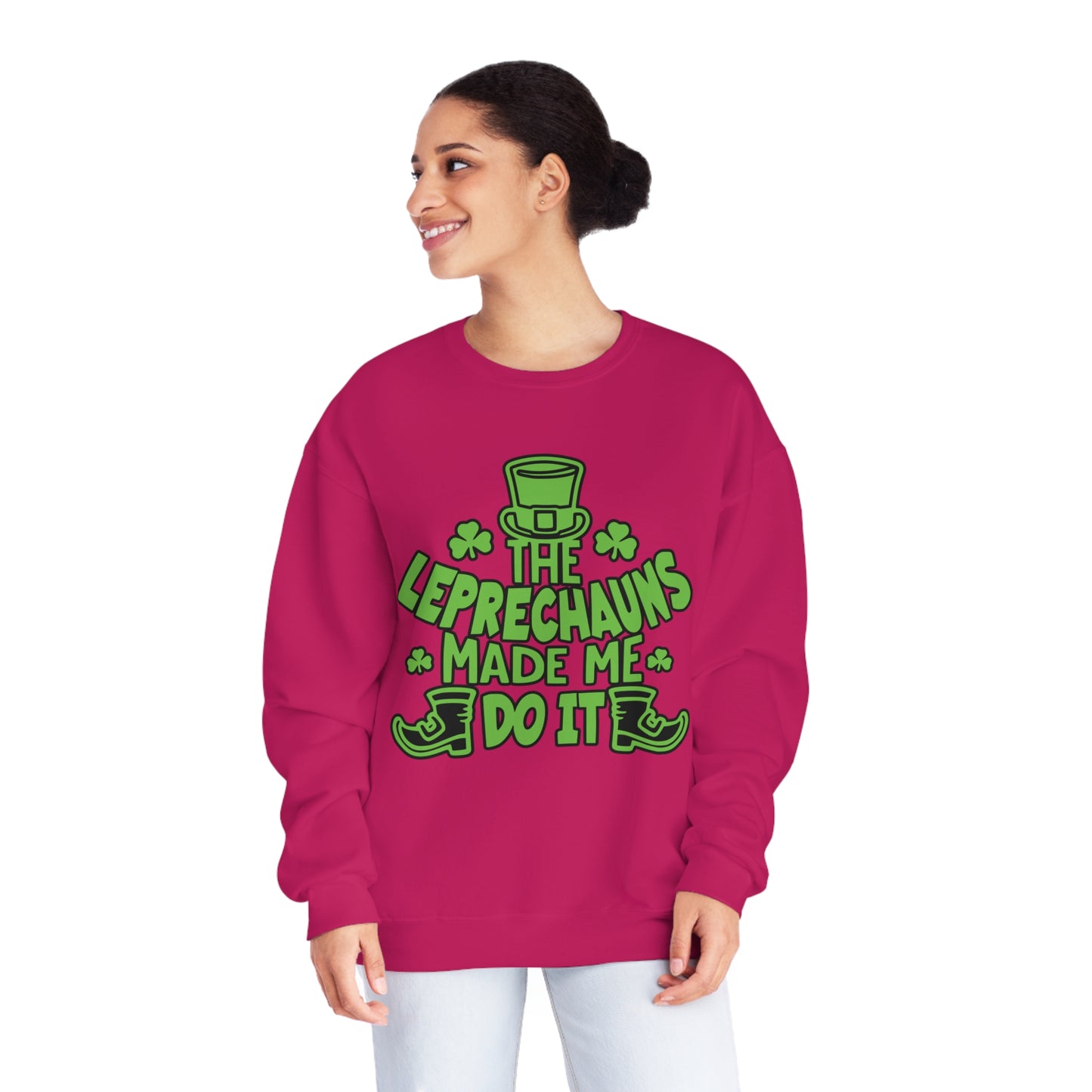 The Leprechauns Made Me Do it.., Unisex NuBlend® Crewneck Sweatshirt